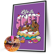 Load image into Gallery viewer, AB Diamond Painting - Full Round - Desserts and Scooby-Doo (40*50CM)
