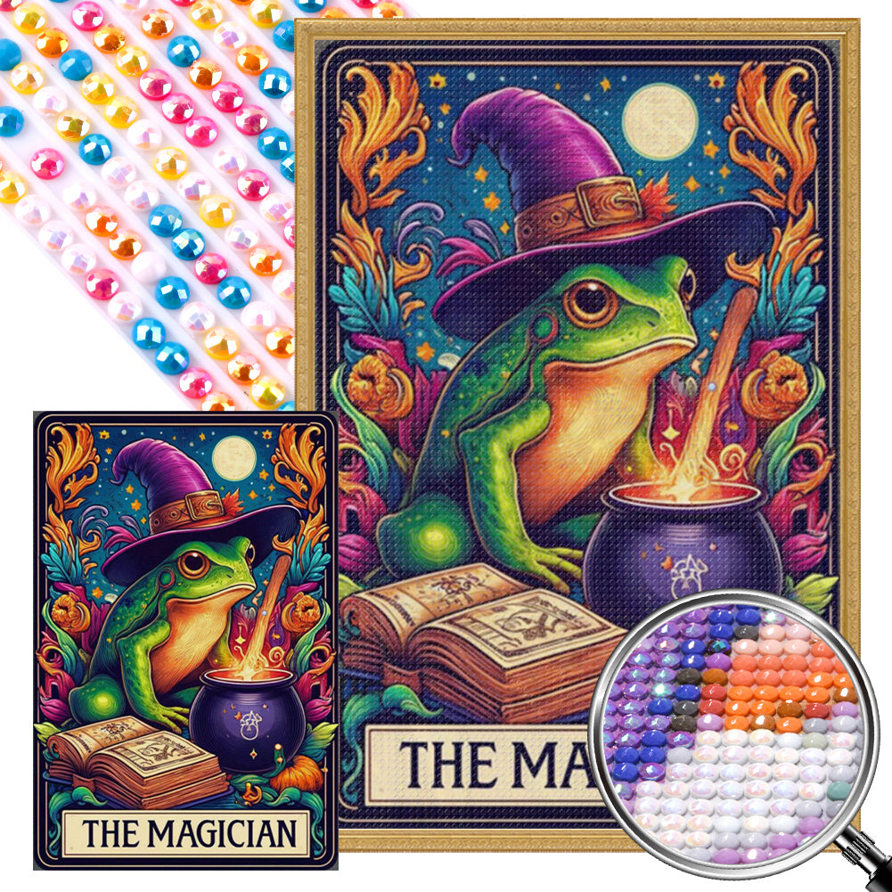 AB Diamond Painting - Full Round - frog magician (40*60CM)