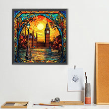 Load image into Gallery viewer, Diamond Painting - Full Round - glass art british big ben (40*40CM)
