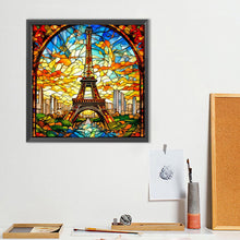 Load image into Gallery viewer, Diamond Painting - Full Round - glass art eiffel tower (40*40CM)
