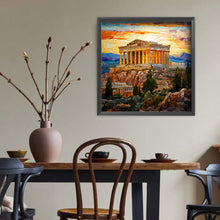 Load image into Gallery viewer, Diamond Painting - Full Round - glass art greece parthenon (40*40CM)
