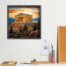 Load image into Gallery viewer, Diamond Painting - Full Round - glass art greece parthenon (40*40CM)
