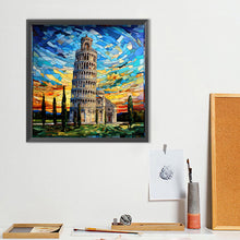 Load image into Gallery viewer, Diamond Painting - Full Round - glass art leaning tower of pisa italy (40*40CM)
