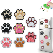 Load image into Gallery viewer, 8Pcs Special Shape Cat Paw Diamond Painting Fridge Stickers for Home Decor
