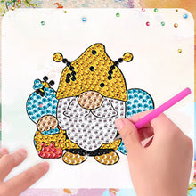 Load image into Gallery viewer, 8Pcs Special Shape Bee Gnome Diamond Painting Fridge Stickers for Home Decor
