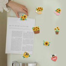Load image into Gallery viewer, 8Pcs Special Shape Sunflower Diamond Painting Fridge Stickers for Home Decor

