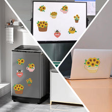 Load image into Gallery viewer, 8Pcs Special Shape Sunflower Diamond Painting Fridge Stickers for Home Decor
