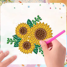 Load image into Gallery viewer, 8Pcs Special Shape Sunflower Diamond Painting Fridge Stickers for Home Decor
