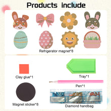 Load image into Gallery viewer, 8Pcs Special Shape Rabbit Diamond Painting Fridge Stickers for Home Decor
