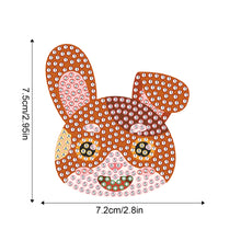 Load image into Gallery viewer, 8Pcs Special Shape Rabbit Diamond Painting Fridge Stickers for Home Decor
