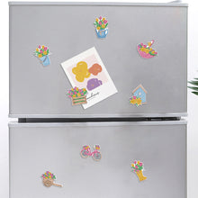 Load image into Gallery viewer, 8Pcs Special Shape Bouquet Diamond Painting Fridge Stickers for Home Decor
