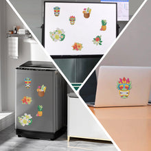 Load image into Gallery viewer, 8Pcs Special Shape Hawaii Diamond Painting Fridge Stickers for Home Decor
