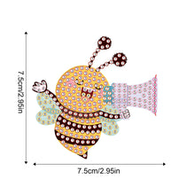 Load image into Gallery viewer, 8Pcs Special Shape Bee Diamond Painting Fridge Stickers for Home Decor
