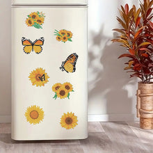 Load image into Gallery viewer, 8Pcs Special Shape Sunflower Diamond Painting Fridge Stickers for Home Decor

