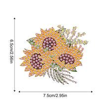 Load image into Gallery viewer, 8Pcs Special Shape Sunflower Diamond Painting Fridge Stickers for Home Decor
