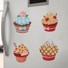 Load image into Gallery viewer, 8Pcs Special Shape Cake Diamond Painting Fridge Stickers for Home Decor
