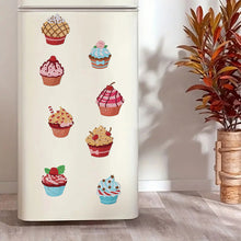 Load image into Gallery viewer, 8Pcs Special Shape Cake Diamond Painting Fridge Stickers for Home Decor
