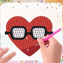 Load image into Gallery viewer, 8Pcs Special Shape Heart Diamond Painting Fridge Stickers for Home Decor
