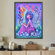Load image into Gallery viewer, Diamond Painting - Full Round - flower elf girl (40*50CM)
