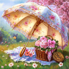 Load image into Gallery viewer, Diamond Painting - Full Round - floral parasol (50*50CM)

