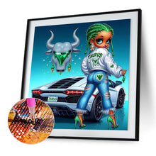 Load image into Gallery viewer, Diamond Painting - Full Round - Taurus girl (30*30CM)
