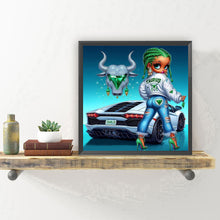 Load image into Gallery viewer, Diamond Painting - Full Round - Taurus girl (30*30CM)
