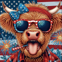 Load image into Gallery viewer, Diamond Painting - Full Round - Cow consumption on Independence Day (30*30CM)
