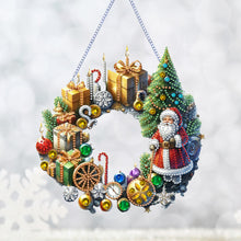 Load image into Gallery viewer, Christmas Special Shape Garland Diamond Painting Hanging Pendant for Wall Window
