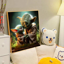 Load image into Gallery viewer, Diamond Painting - Full Round - Yoda Star Wars (40*40CM)
