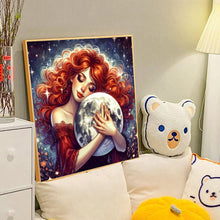 Load image into Gallery viewer, Diamond Painting - Full Round - Fantasy Starry Red-haired Girl (40*40CM)
