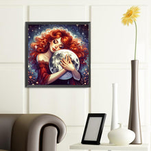 Load image into Gallery viewer, Diamond Painting - Full Round - Fantasy Starry Red-haired Girl (40*40CM)

