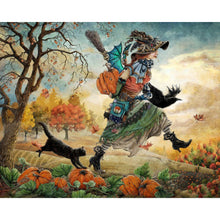 Load image into Gallery viewer, AB Diamond Painting - Full Square - Pumpkin festival witch (50*40CM)
