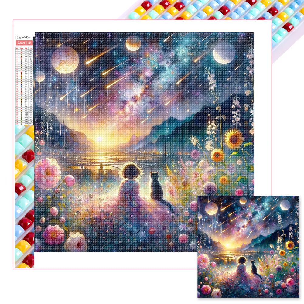 Diamond Painting - Full Square - Shooting star (40*40CM)