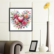 Load image into Gallery viewer, Diamond Painting - Full Round - Watercolor Heart Flower (40*40CM)

