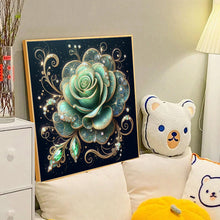 Load image into Gallery viewer, Diamond Painting - Full Round - Green Rose (40*40CM)
