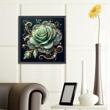 Load image into Gallery viewer, Diamond Painting - Full Round - Green Rose (40*40CM)
