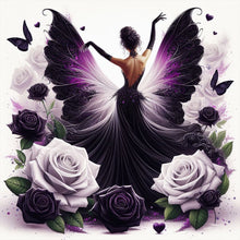 Load image into Gallery viewer, Diamond Painting - Full Round - Black Butterfly Dancer (40*40CM)

