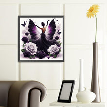 Load image into Gallery viewer, Diamond Painting - Full Round - Black Butterfly Dancer (40*40CM)
