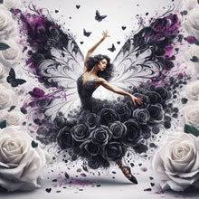 Load image into Gallery viewer, Diamond Painting - Full Round - Black Rose Dancer (40*40CM)
