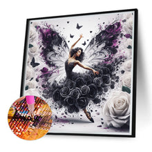 Load image into Gallery viewer, Diamond Painting - Full Round - Black Rose Dancer (40*40CM)
