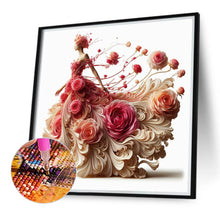 Load image into Gallery viewer, Diamond Painting - Full Round - Pink Rose Model (40*40CM)

