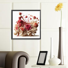 Load image into Gallery viewer, Diamond Painting - Full Round - Pink Rose Model (40*40CM)
