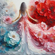Load image into Gallery viewer, Diamond Painting - Full Round - Back View of Flower Skirt (40*40CM)
