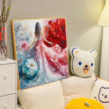 Load image into Gallery viewer, Diamond Painting - Full Round - Back View of Flower Skirt (40*40CM)
