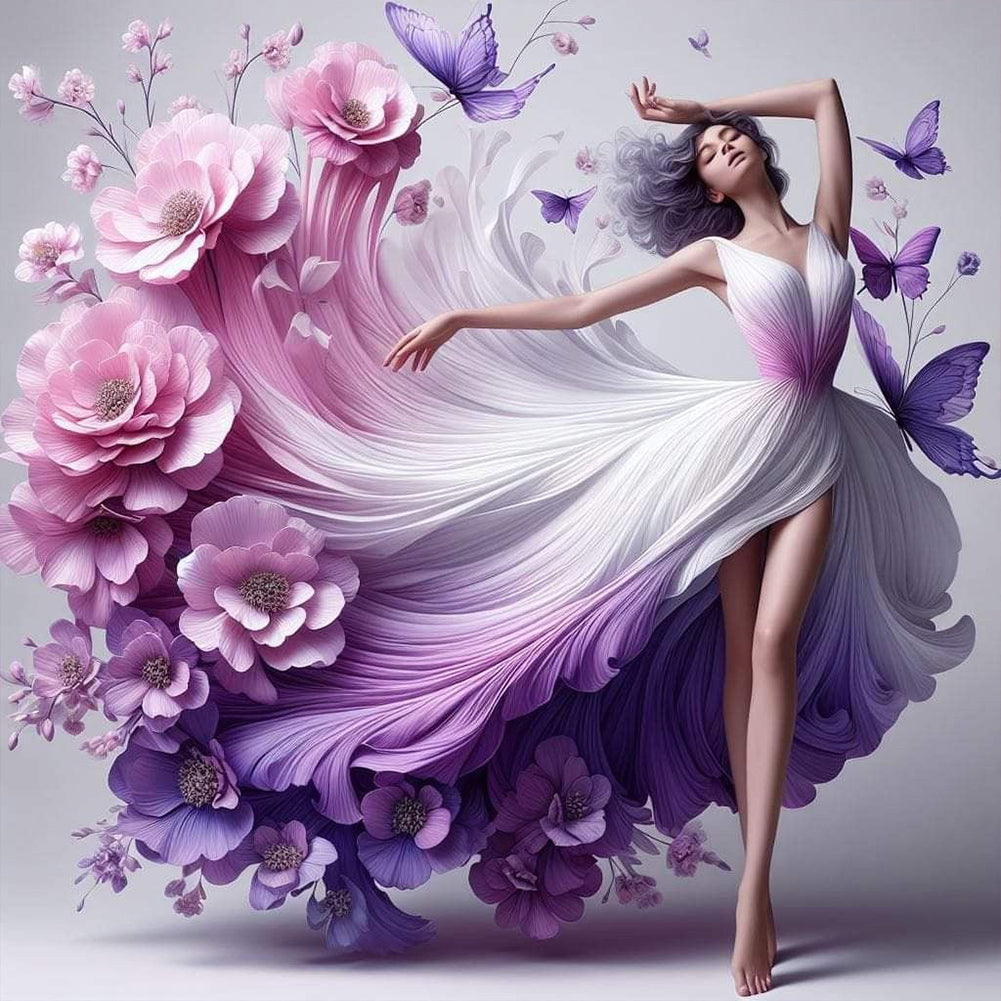 Diamond Painting - Full Round - Elegant Dancer (40*40CM)