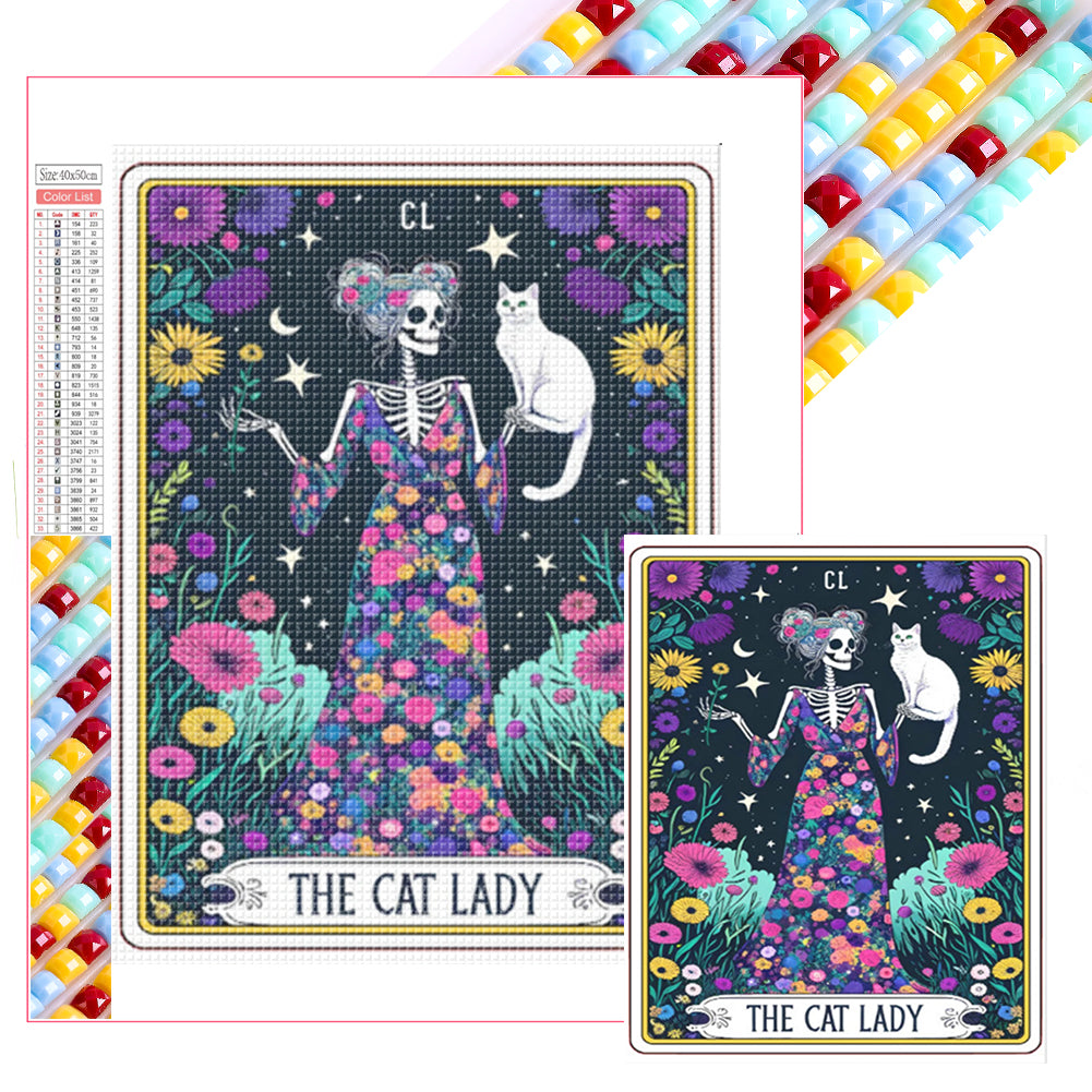 Diamond Painting - Full Square - THE CAT LADY (40*50CM)