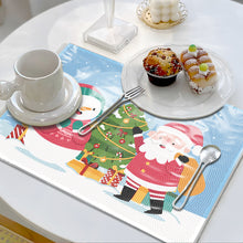 Load image into Gallery viewer, Christmas DIY Diamond Dot Kits Round Diamond Painting Table Mats for Kids Adults
