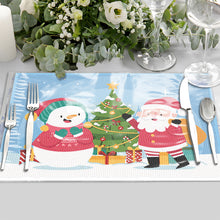 Load image into Gallery viewer, Christmas DIY Diamond Dot Kits Round Diamond Painting Table Mats for Kids Adults
