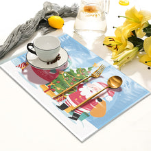 Load image into Gallery viewer, Christmas DIY Diamond Dot Kits Round Diamond Painting Table Mats for Kids Adults
