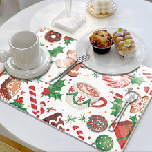 Load image into Gallery viewer, Christmas DIY Diamond Dot Kits Round Diamond Painting Table Mats for Kids Adults

